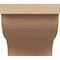 Ekena Millwork 6in. W x 6in. H x 12in. L Garner Woodgrain TimberThane Rafter Tail, Primed Tan RFTUR06X06X12GARRCPR - alternate 6